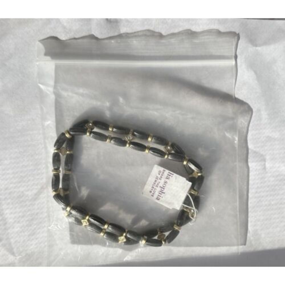 Lia Sophia Hematite Woodland Bracelet NWT - Picture 3 of 3